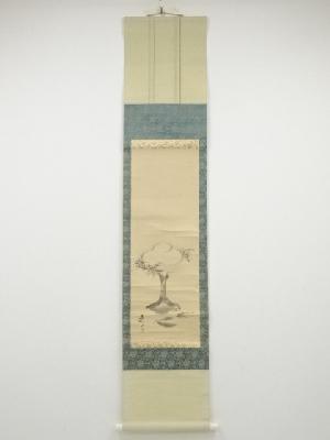 幕末～明治頃　作家物　鏡餅図　肉筆紙本掛軸